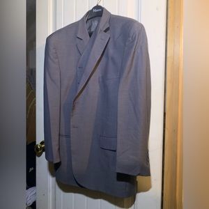 Alfred sung gray suit jacket vest & pants 48 regular 43 waist